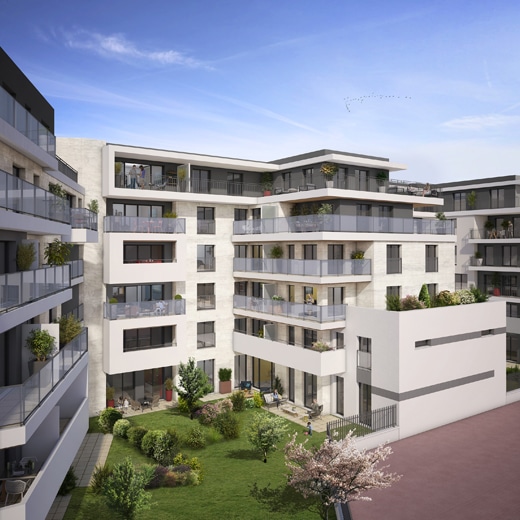 façade programme Cascade, immeuble Chatenay-Malabry, Erisma