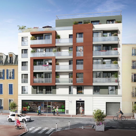 façade programme Cascade, immeuble Chatenay-Malabry, Erisma