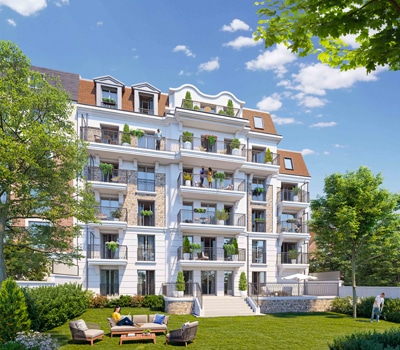 façade Écrin du Bois à Clamart, Erisma